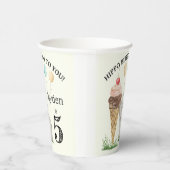 ヒッポバースデーパーティー 紙コップ (右)