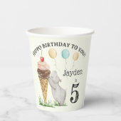 ヒッポバースデーパーティー 紙コップ (正面)