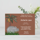 ヒッポバースデーパーティ招待状 招待状 (スタンド正面)