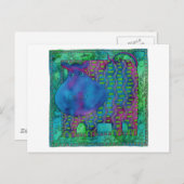 ヒッポパターン(の模様が)ある ポストカード (正面/裏面)