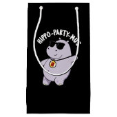 ヒッポパーティースおもしろい動物ヒッポプンダークBG スモールペーパーバッグ (正面)