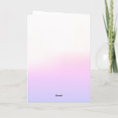 ヒッポピンクフローラガール誕生日 カード (裏面)