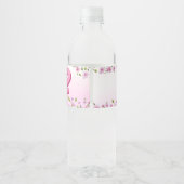 ヒッポピンクフローラガール誕生日 ペットボトルラベル (裏面)