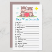 ヒッポファミリーベビーの単語スクランブルゲーム (正面/裏面)