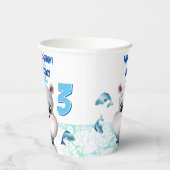 ヒッポブルーフィッシュボーイ誕生日 紙コップ (右)