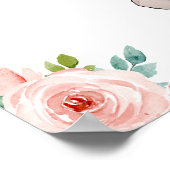 ヒッポプリンセスベビーシャワーウェルカムサイン ポスター (角)