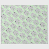 ヒッポベビーシャワー ラッピングペーパー (フラット)