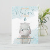 ヒッポボーイの誕生日パーティーの招待状2 backgr 案内状 (スタンド正面)