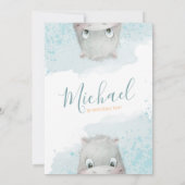 ヒッポボーイの誕生日パーティーの招待状2 backgr 案内状 (裏面)