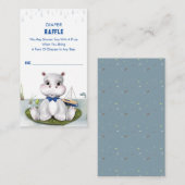 ヒッポボーイ赤ちゃんシャワー エンクロージャーカード (正面/裏面)