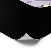 ヒッポポップ・アートのアマおもしろいスHippo Sodaポップ・アートの Pun Dark BG ポスター (角)