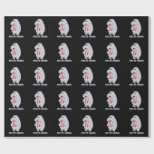 ヒッポポップ・アートのコルナおもしろいムスヒッポプンダークBG ラッピングペーパー (フラット)