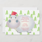 ヒッポポポタムスキッズクリスマスホリデーパーティー 招待状 (裏面)