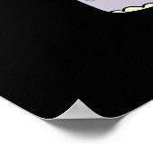 ヒッポポンポムおもしろいムス動物ヒッポプンダークBG ポスター (角)