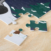 ヒッポメリークリスマスウィンターアニマルカバJigsaw ジグソーパズル (側面)