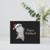 ヒッポメリークリスマスウィンターアニマルズヒッポスポスカ ポストカード (スタンド正面)