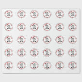 ヒッポメリークリスマスウィンターアニマルズヒッポス ラッピングペーパー (フラット)