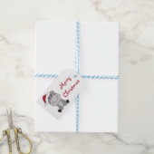 ヒッポメリークリスマスウィンター動物ヒッポストッケ ギフトタグ (より糸つき)