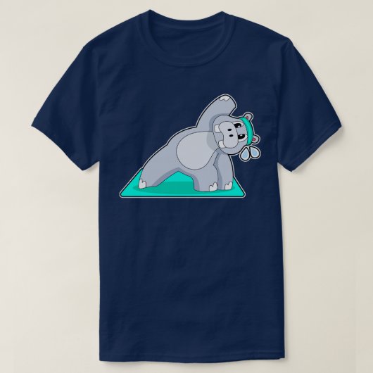 ヒッポヨガ体操 Tシャツ (デザイン正面)