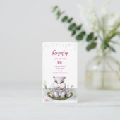 ヒッポリバーアドベンチャーガールベビーシャワー エンクロージャーカード (スタンド正面)