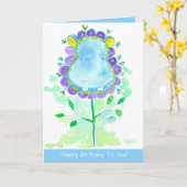 ヒッポワイルドズーアニマルハッピーバースデー カード (黄色い花)