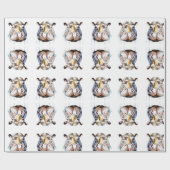 ヒッポワイルドライフ&自然ウォーターカラーセット ラッピングペーパー (フラット)