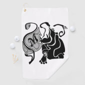 ヒッポ怒モノグラム ゴルフタオル (インサイチュ)