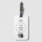 ヒッポ怒モノグラム ラゲッジタグ (正面縦)