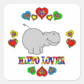 ヒッポ恋人 スクエアシール (正面)