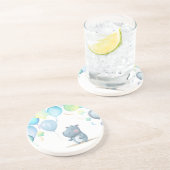 ヒッポ誕生日ソフトブルー コースター (側面)