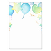 ヒッポ誕生日ソフトブルー テーブルナンバー (裏面)