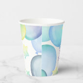 ヒッポ誕生日ソフトブルー 紙コップ (右)