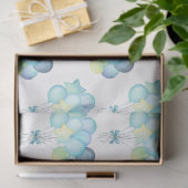 ヒッポ誕生日ソフトブルー 薄葉紙 (ギフト)