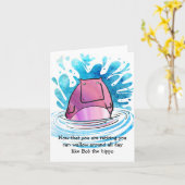 ヒッポ退職カード カード (黄色い花)