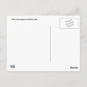 ヒッポ飛んでいる ポストカード (裏面)