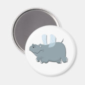 ヒッポ飛んでいる マグネット (正面/裏面)