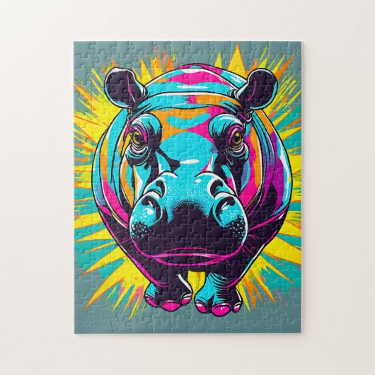 ヒッポ鮮やか動物 ジグソーパズル (縦)