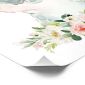 ヒッポ,サファリ,ジャングル,ピンクの花,女の子子供部屋 フォトプリント (角)