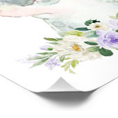 ヒッポ，サファリ，紫の花男女兼用, フォトプリント            (角)