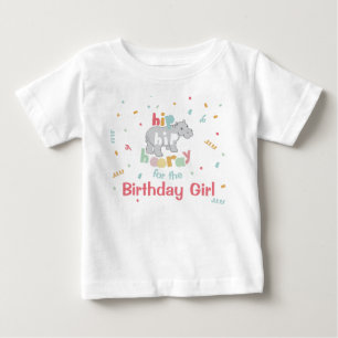 ヒッポ·バースデー·パーティー·ヒッポ·ヒッポタムス·パーティー ベビーTシャツ