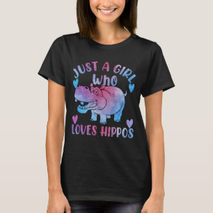 ヒッポ·ヒッポタムスの恋人が好きな少女 Tシャツ