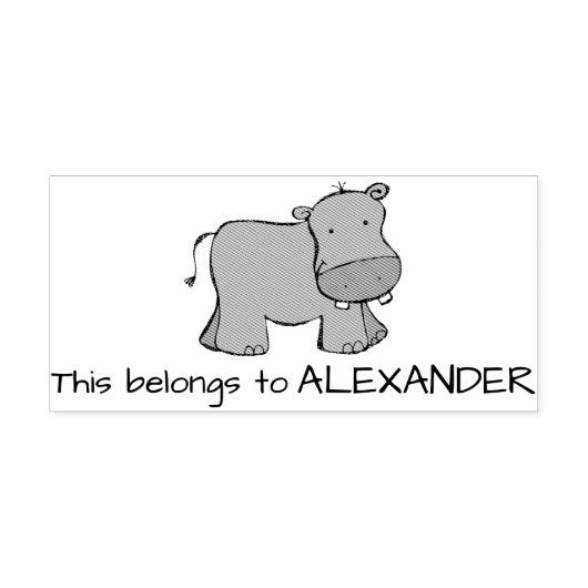 ヒッポ ラバースタンプ (インプリント)