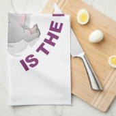 ヒッポ、強い新しいお尻 キッチンタオル (四つ折り)