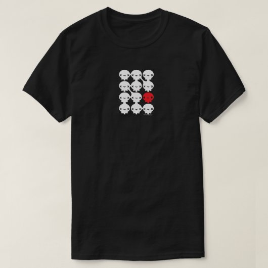 ヒツジおよびオオカミのワイシャツ Tシャツ (デザイン正面)