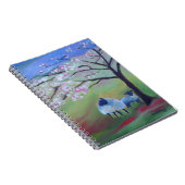 ヒツジおよび桜 ノートブック (右側)