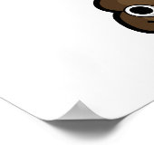 ヒツジが起こおもしろいるウンチパン ポスター (角)