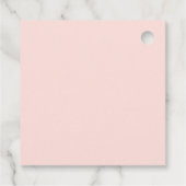 ヒツジきらめく月の星ガールベイビーシャワー フェイバータグ (裏面)