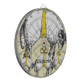 ヒツジつるズバイイエローリボン ダーツボード (正面左)