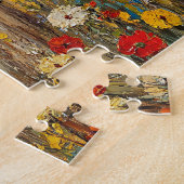 ヒツジとヒツジの花の女神 ジグソーパズル (側面)