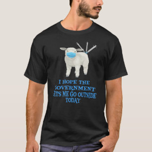 ヒツジのアンチワクチンVaxマスクの委任状欲しい Tシャツ